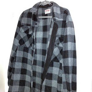 Wrangler Thick Flannel - Large/Grey/Black